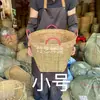 Cesta de Bambu Trançada Festiva de Casamento Entrada de Casa Nova Cesta de Bambu para Diversos Doméstica Artesanal Cesta para Colheita de Chá Cesta de Arroz Cesta de Lixo