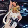 Desenho animado colorido todo o caminho você bajular chaveiro moda namoradas acessórios amor saco pingente personalidade carro chaveiro