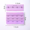 En Stock Colorido Tres Filas Dos Botones Acero Inoxidable Poliéster Negro y Blanco Sujetador de Pecho Hebilla de Tres Filas Fabricante