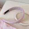 Diadema Rosa Linda Estilo Coreano con Esponja de Corona Alta, Delgada Diadema Accesorio para el Cabello para Mujeres, Pinza para el Cabello Dulce y Versátil para Niñas