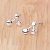 Colección 4 puestos vendiendo aretes de plata esterlina s925 aretes pequeños aretes de temperamento simple aretes coreanos mujeres venta al por mayor