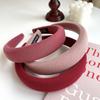 Celebridad de Internet de Corea del Sur 2022 Nuevo Top Craneal Alto Diadema Rosa de Esponja para Mujer Otoño e Invierno Sombrero para Salir Diadema con Pinza para el Cabello
