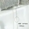 Cadena de oro para bolso de 18k cadena para clavícula chapada en oro cadena en forma de O cadena extendida accesorios hechos a mano para pulsera DIY collar