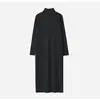 En stock Ropa Interior Suéter de Longitud Media Vestido Base Vestido Elegante Nuevo Hasta la Rodilla Tejido Otoño e Invierno 2024 Ropa para Mujer