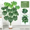 Plantas Verdes Simuladas Árbol del Dinero en Maceta Paisajismo de Patio Flores Artificiales Plantas Artificiales en Maceta Decoración de Interiores de Sala de Estar Restaurante Plantas Verdes Artificiales