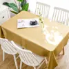 Panya Textile Mantel impermeable estilo europeo, resistente al calor, resistente al aceite, lavable sin esfuerzo, mantel de comedor, mantel para el hogar, mantel rectangular para mesa de centro