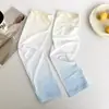 Mangas de Hielo Degradadas 2025 para Mujer, Corte Holgado, Seda de Hielo de Verano, Nueva Protección UV, Mangas para Brazos para Ciclismo y Conducir
