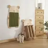 Placa de arranhar para gato nova transfronteiriça resistente ao desgaste sem lascar madeira maciça grande vertical sisal poste de arranhar para gato brinquedo de afiar garras de gato