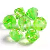 Dados Multifacéticos Cristal K9 Aurora Verde Dnd Trpg Dungeons and Dragons Juego Dnd