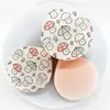 Fofo Cartoon Marshmallow Almofada de Ar para Maquiagem, Uso Duplo para Aplicação Seca e Úmida, Esponja que Não Absorve Pó, Pó Solto, Base Líquida, Corretivo e Fixação de Maquiagem