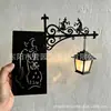 Estantería de Libros para Productos Nuevos Transfronterizos Luz de Linterna Iluminación de Estantería de Biblioteca Linterna Artesanías de Hierro