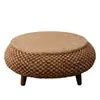 Mesa pequena de vime para bay window estilo japonês simples mesa de chão mesa baixa para casa mesa tatami mesa de chão para B&B mesa redonda de varanda