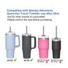 Pajita de Repuesto para Vaso de Coche de 40/30 oz Transfronteriza Pajita de Acero Inoxidable 304 Pajita Metálica para Té con Leche Bebida Vaso de Agua