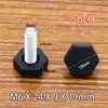 Tornillo m6m8 pie ajustable para muebles pie ajustable con tornillo almohadilla de pie de tornillo pie de ajuste de tornillo de nailon blanco pie nivelador