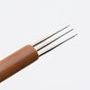 Peruca trança suja crochê cabelo crochê 0,5 mm 0,75 mm lã crochê trança suja ferramentas de crochê com cabo de bambu atacado