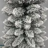 Venta al por mayor transfronteriza de árboles de lápiz grandes iluminados, decoraciones densas simuladas artificiales plegables, árboles de Navidad de PVC
