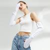 Mangas de Hielo para Protección Solar Exterior Verano para Conducir Mangas Parasol Ciclismo Sueltas Transpirables Protección para Brazos Guantes de Seda de Hielo Anti-UV