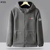 Exportado a Noruega con Forro de Polar Engrosado Bordado con Capucha para Exteriores a Prueba de Frío y Cálido Doble Cara Polar Polar Chaqueta Polar para Hombres y Mujeres