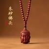 Colgante de Cinabrio Arena Dorada Púrpura Buda Maitreya Año Zodiacal Collar de Pareja Mercancía de Puesto Callejero Fuente de Suministro Adornos Regalos Al Por Mayor