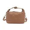 Bolsa Saco Acolchoada Estilo Tweed Feminina Nova Tendência Bolsa de Mão Luxo Acessível Nicho Alta Qualidade Estilo Ocidental Bolsa Transversal