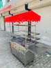 Carrinho de Barraca de Mercado Noturno, Panela Multifuncional para Espetinhos Fritos, Triciclo, Teppanyaki, Carrinho de Lanches Oden Frito