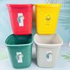 Lixeira doméstica grande capacidade atacado cozinha sala de estar banheiro dormitório estudantil sem tampa com anel de pressão porta-papel higiênico
