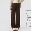 Calça de maternidade para outono e inverno, novo modelo 2026, calça pantalona para uso externo, com suporte para a barriga, forrada com fleece, espessa, calça longa casual, cintura alta para gestantes