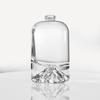 Atacado em Estoque Frasco de Perfume de Luxo 30ml Cilíndrico de Vidro com Fundo Espesso Frasco Transparente com Dispenser com Tampa de Bola e Borrifador de Pressão