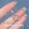 Fabricante Original Pendientes Mobius de Plata de Ley S925 para Mujer, Diseño Simple y Lujoso, Pendientes de Estilo Minimalista para Mujer al por Mayor