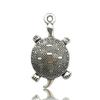 Agua de mar Serie Biológica 1 colgante de tortuga de plata antigua material hecho a mano DIY joyería accesorios de ropa