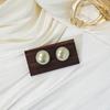 Aretes de Tuerca de Perla Simples y Versátiles de Nicho Ins de Aguja de Plata 925 Joyería Nuevo Estilo de Lujo Aretes de Tuerca de Perla para Mujer
