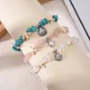 Pulsera de Concha Estrella de Mar Tortuga Estilo Resort Oceánico Transfronterizo Pulsera de Concha de Playa de Verano Pequeña y Fresca Tobillera