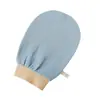 Guantes exfoliantes de baño de una sola capa y grano fino, toalla de baño para el hogar, productos exfoliantes para el baño y la limpieza diarios, disponibles para venta al por mayor del fabricante