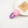 Flor de lã BB Clip Coreano Internet Celebrity Bangs Clips ins Sweet Back Head Hairpin Side Clip Cocar Hairpin