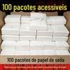 Papel Higiênico Comercial Atacado em Caixas, Guardanapos de Celulose de Madeira em Pacotes Pequenos, Toalhas de Papel Especiais para Restaurantes, Hotéis e Catering, Tipo Puxa-Puxa