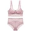 Nueva ropa interior de encaje ultrafina sexy europea y americana para mujer, cómoda, transpirable, de pecho grande, sujetador de talla grande pequeña, sujetador de traje