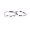 Anillo de Pareja Sol Luna Hombres y Mujeres Diseño de Nicho Ins Estilo Coreano Anillo de Pareja Sol Luna Estudiantes Anillo Abierto