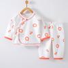 Roupas de Exterior Íntimas, Conjunto de Roupas de Outono Justas e Calças Compridas para Crianças, Roupas Separadas de Algodão Puro para Bebê, Bebê Recém-Nascido, Manga Curta Classe A