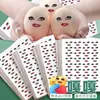 Versão Transparente AtualizadaAdesivos de Emoji de Olhos Grandes e Lábios Vermelhos Adesivos Abstratos Modernos para Decoração de Caderno de Pegadinhas