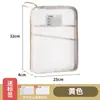 Bolsa de Malla A4 Engrosada para Materias Estudiante Bolsa de Almacenamiento Clasificado en Forma de L Gran Capacidad Bolsa Transparente para Archivos Bolsa con Cremallera de Tres Capas