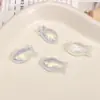 Cuentas de Vidrio Galvanizado Estrella de Mar Ab concha Agujero Recto Cuentas Sueltas Pulsera de Abalorios Hecha a Mano DIY Llavero Accesorios de Joyería
