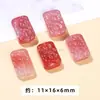 Jingdian Jewelry Fonte de Sal Carmesim Ágata Pequena Gota Coleção Fábrica Personalizada Cabeça de Coelho Fivela de Segurança Anel de Corrida Pixiu Acessórios