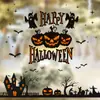 Decorações de Halloween Bruxa Abóbora Adesivos Supermercado Janela Adesivos Eletrostáticos Cenário Layout Adereços Janela Adesivos Vidro Adesivos
