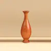 Vaso de Paz Grande de Palo de Rosa Mini Jarrón de Flores Adorno para Arreglo Floral Arte en Madera Talla en Madera Decoración del Hogar Madera Maciza Sin Pintura