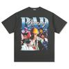 Camiseta de Manga Curta Estampada Coelho Mau Coelho Barb Retro Hip-Hop Transfronteiriça Moletom com Capuz de Manga Longa Pesado Gola Redonda