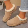 Zapatos Birkenstock Peludos de Otoño/Invierno Europeos y Americanos Transfronterizos de un Solo Paso para Mujer 2026 Calentadores de Abrigo Nuevo Estilo Aumenta la Altura Plus Venta al por Mayor Tallas Grandes