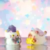 Estilo TikTok Gato Lindo Piedra de Cristal Celebridad de Internet Caja Sorpresa Dibujo Animado Cristal Adorno de Escritorio Manualidades de Resina Al por Mayor