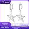 Brincos personalizados de estrela de cinco pontas novos brincos de temperamento coreano para mulheres brincos brincos rosto orelha joias mulheres fabricantes em estoque