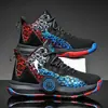 Zapatillas de Baloncesto Yu Shuai 14 Estudiantes Varones Kobe Niños Zapatos Azules Niños Tejido Volador Transpirable Zapatos Deportivos para Niños Medianos y Grandes Jóvenes
