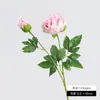 Decoração de casa estilo ins nórdico, buquê de peônias artificiais, peônia artificial fresca e simples estilo coreano com 2 cabeças de flor